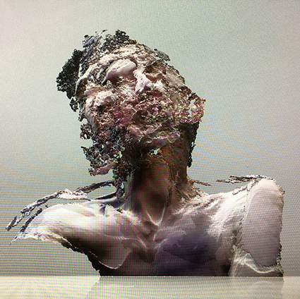 Interrupted 3D scan by artist Paul Coombs
